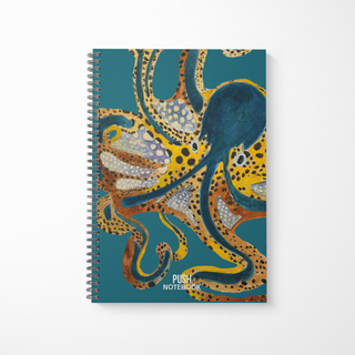 Octo All Blank Lined Notebook