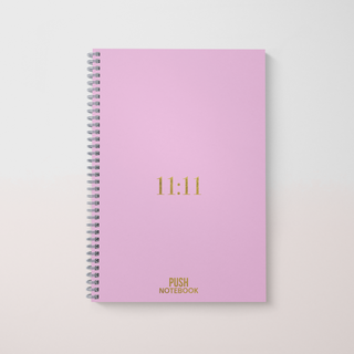 Pink 11:11 All Blank Lined Notebook